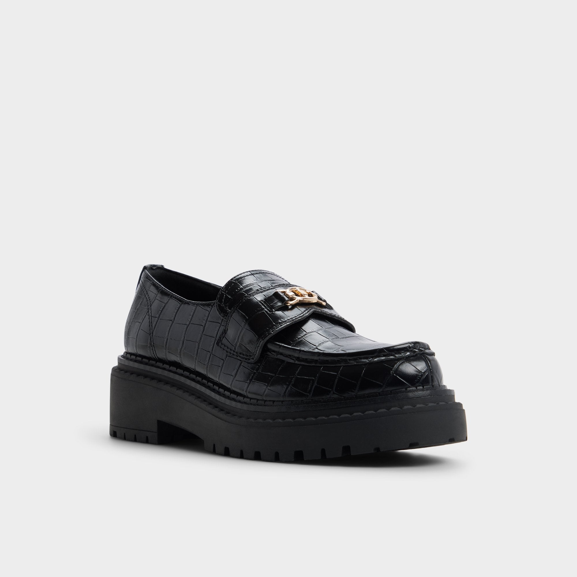 ALDO Miravelle mocassins plateforme croco