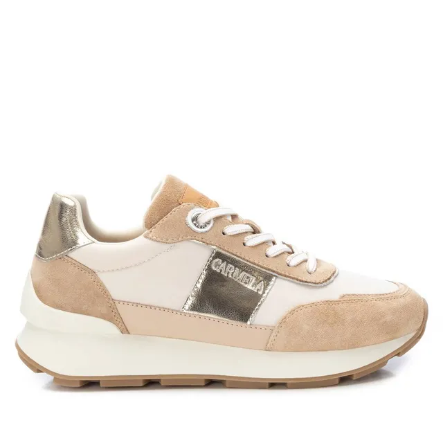 Carmela 16056006 basket femme or cuir lacets