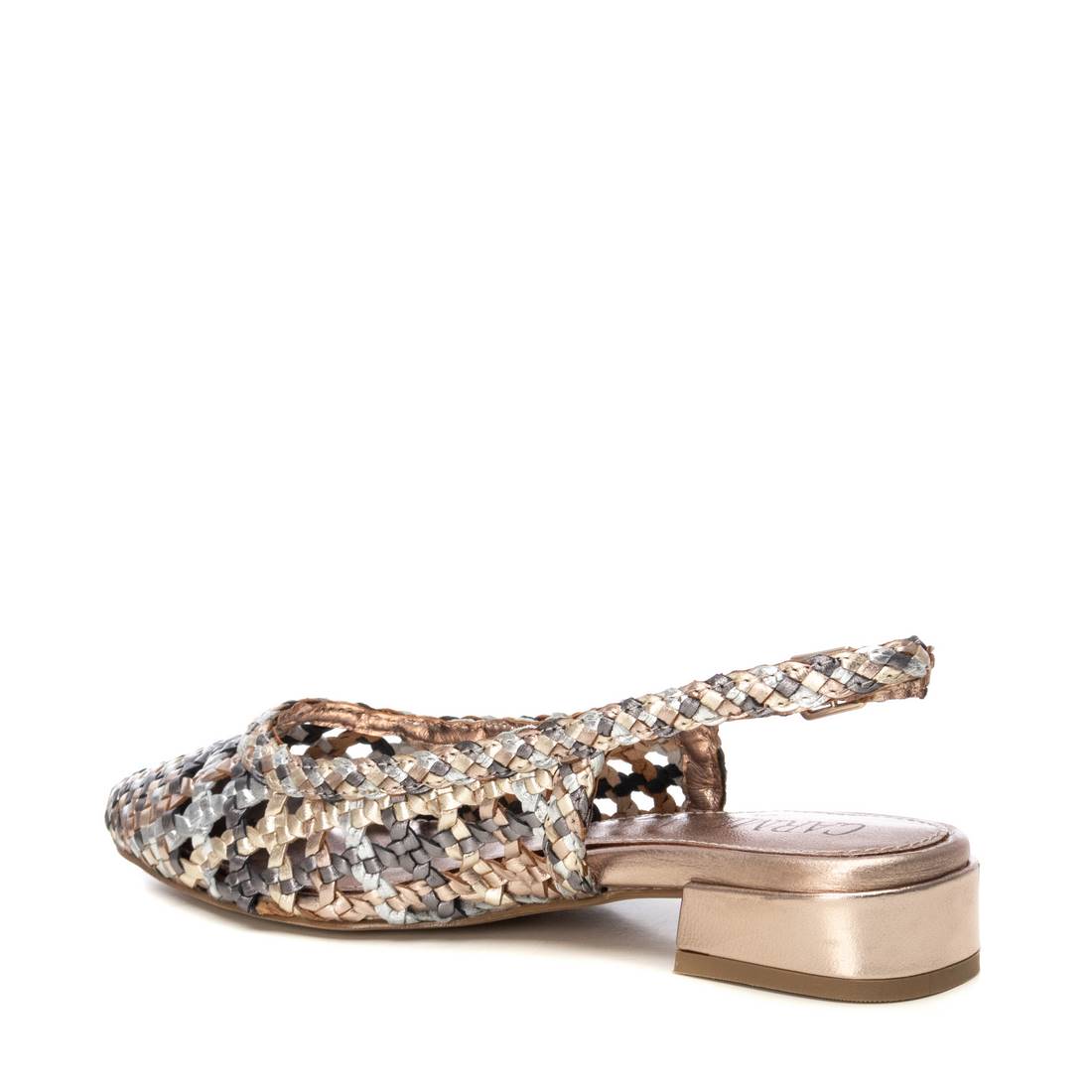 Carmela 16218302 ballerines nude cuir tressé bride