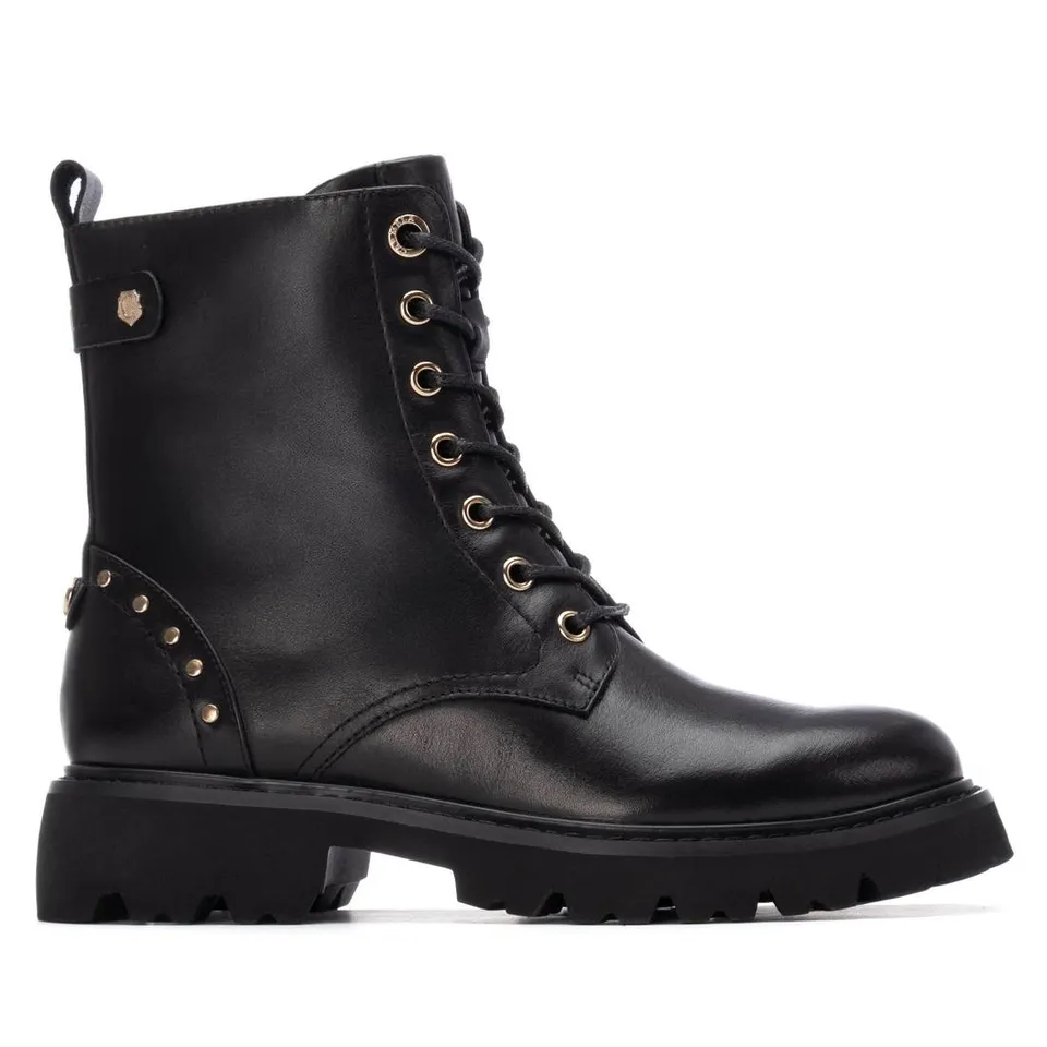 Carmela 16266504 bottines femme noires imprimé animal