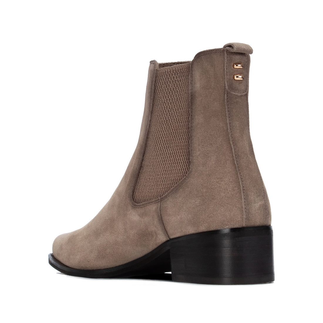 Carmela 16414302 bottine chelsea taupe cuir talon bas