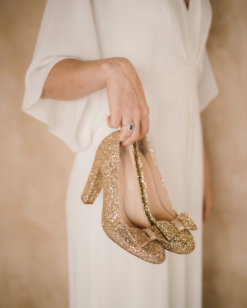 Dessine Moi Un Soulier Escarpin glitter champagne chaussure dorée