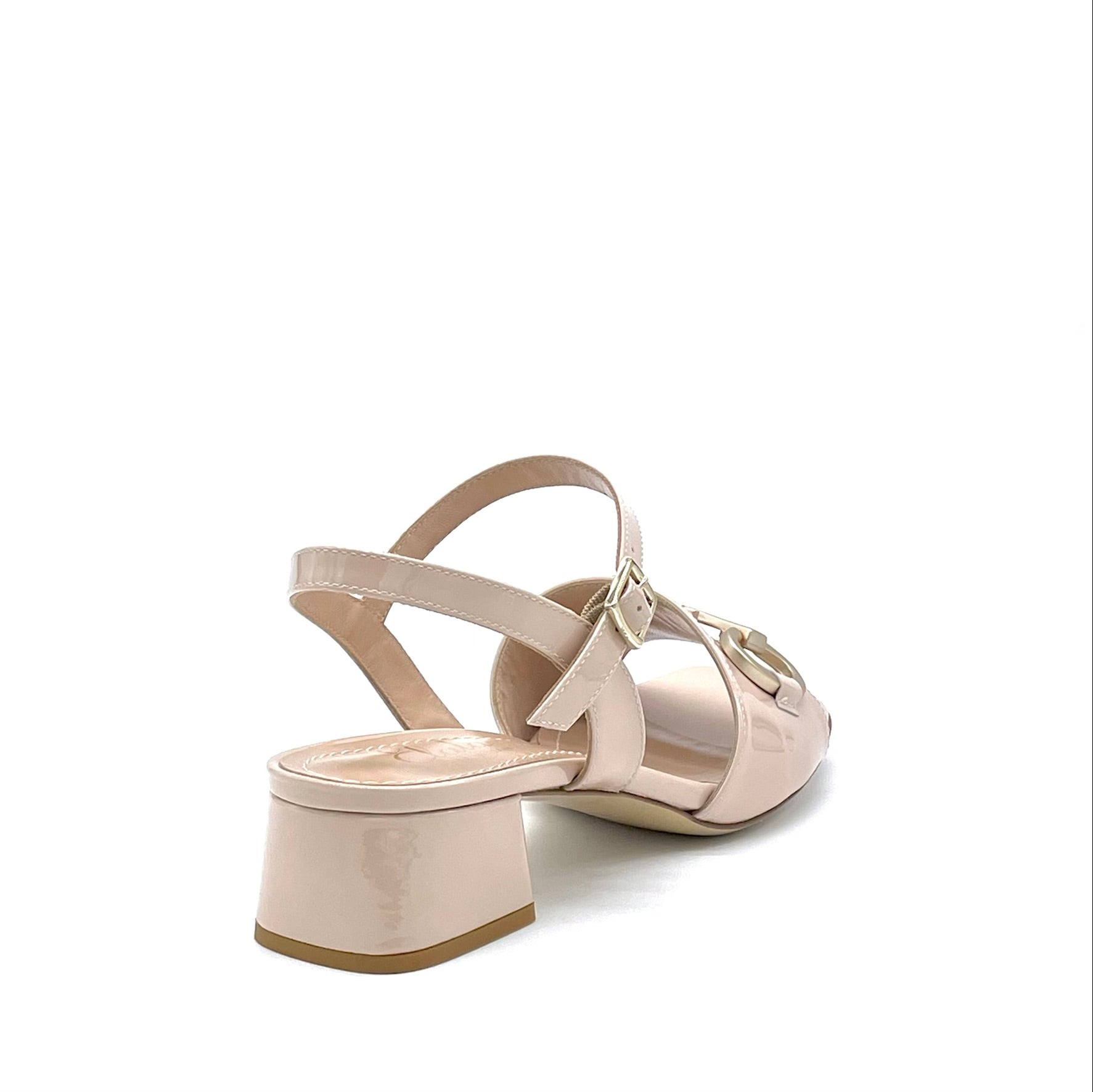 ELATA 12130_2 sandales vernis nude talon 3,5 cm