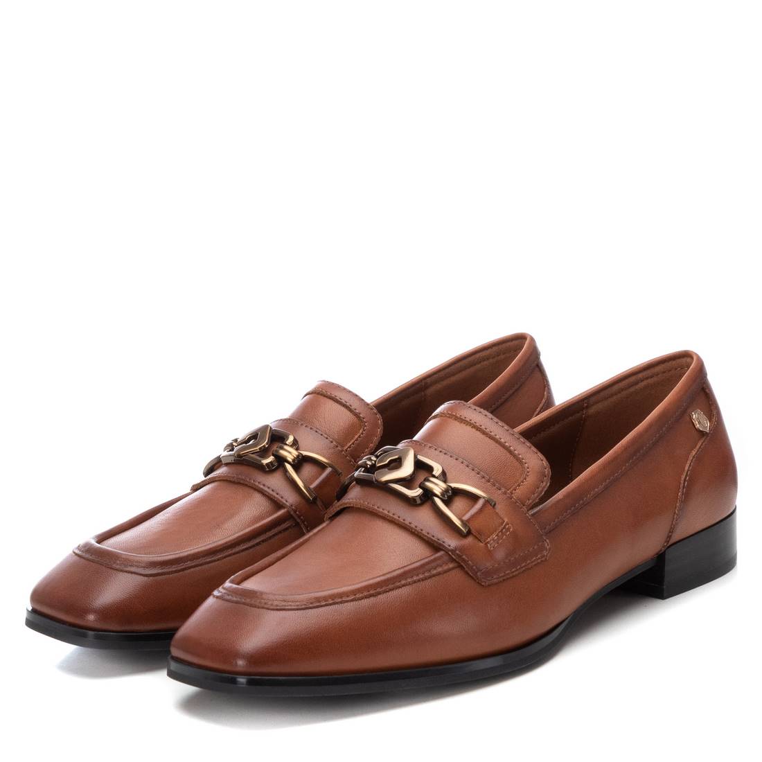 Carmela 16198603 mocassins cuir marron talon plat