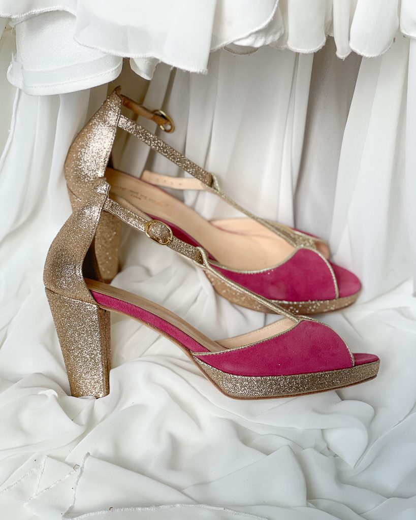 Dessine Moi Un Soulier Charlotte sandales talon rose pivoine 40