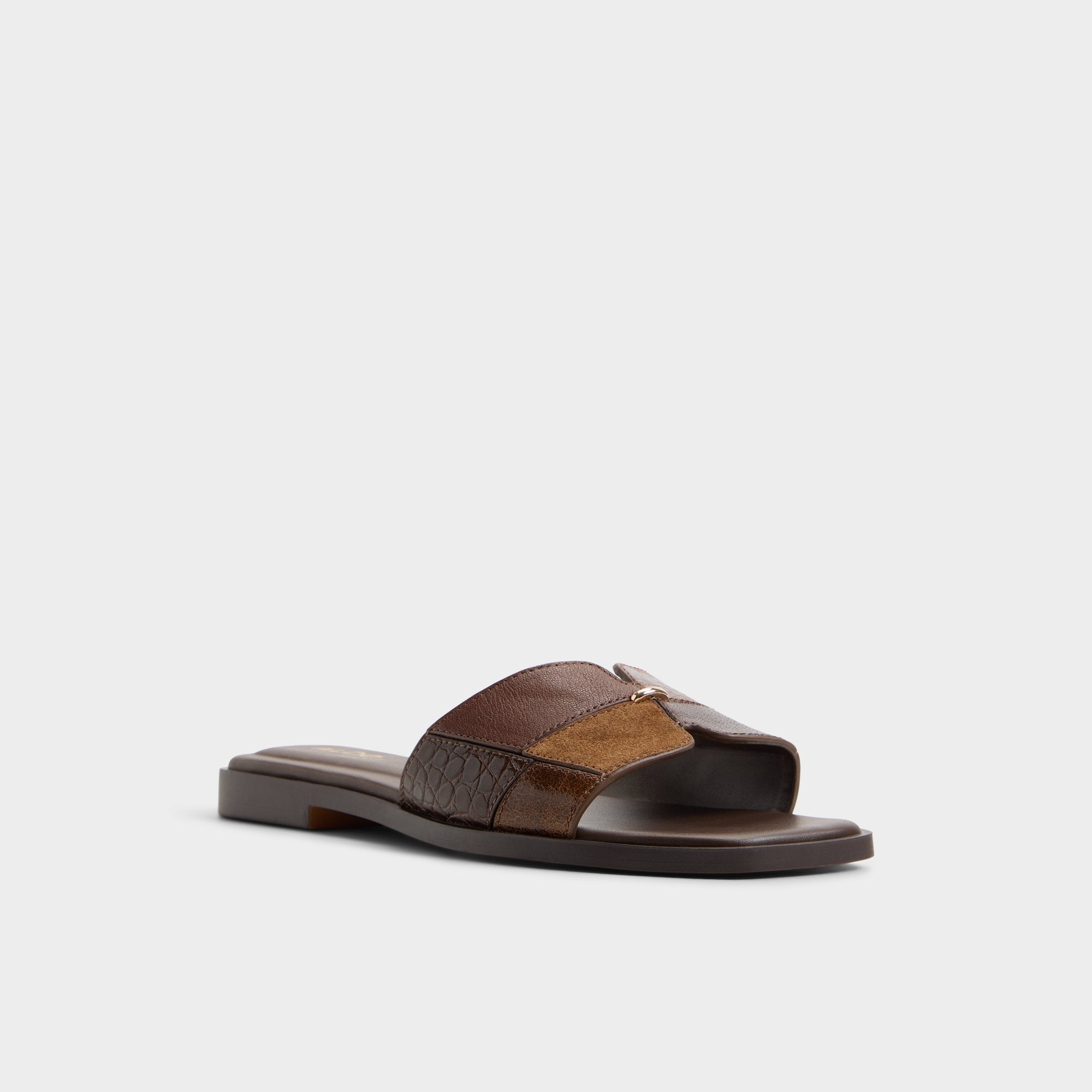 ALDO Itsandalmix sandales plates marron