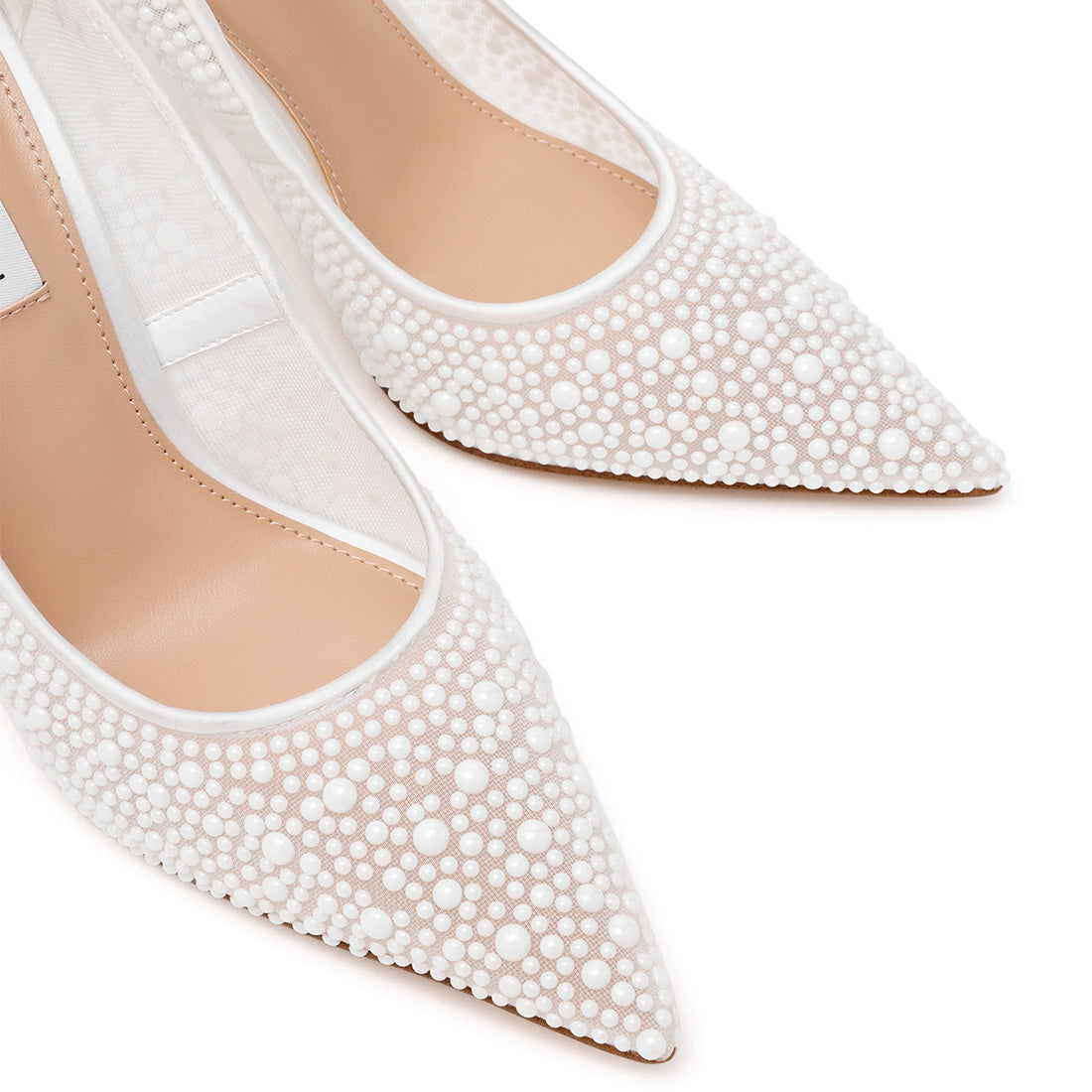 Steve Madden Thrive-P escarpin blanc perle talon 10 cm