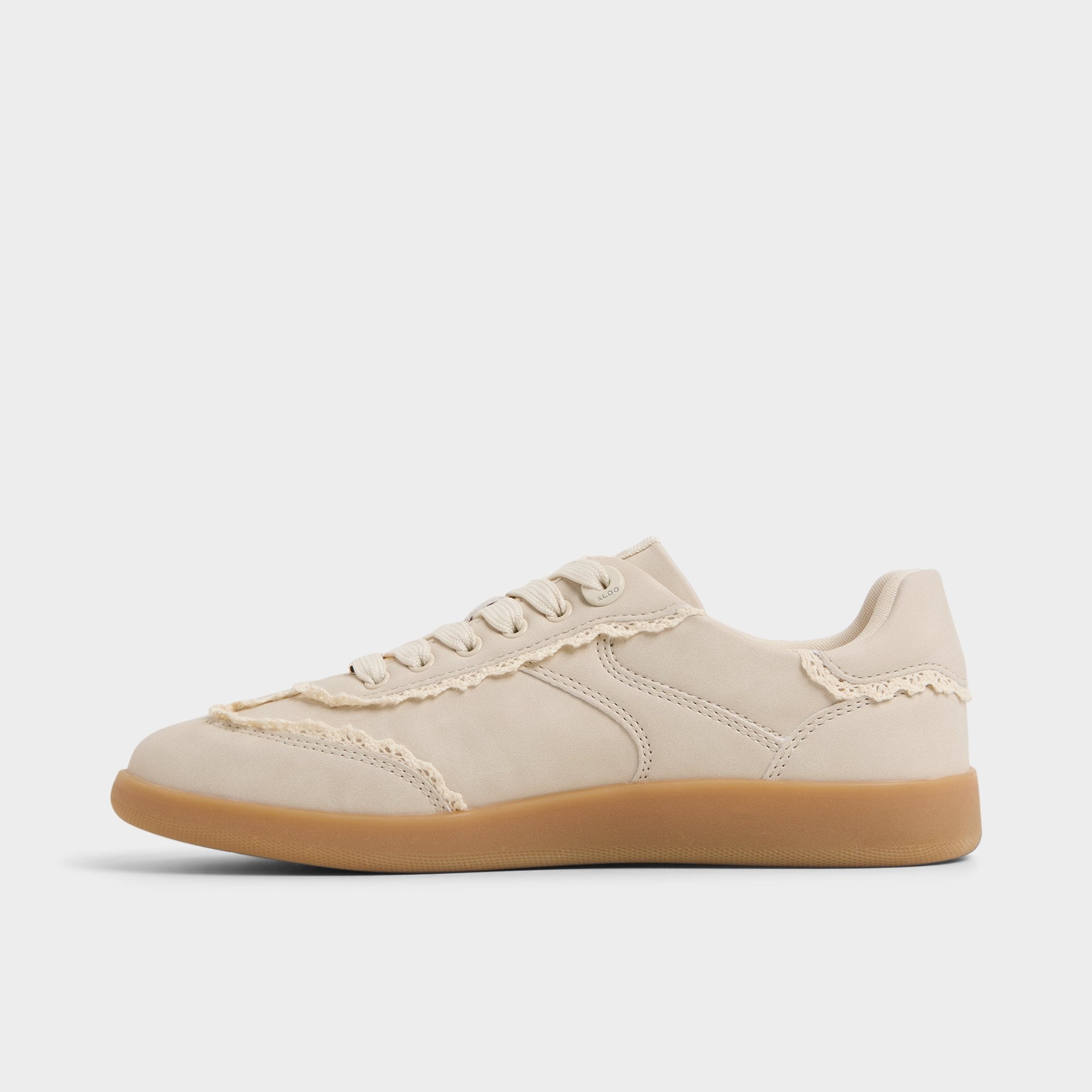ALDO Erilg baskets cuir blanc volants semelle gomme
