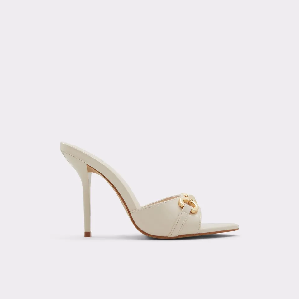 ALDO Edoassi mules à talon beige bout pointu