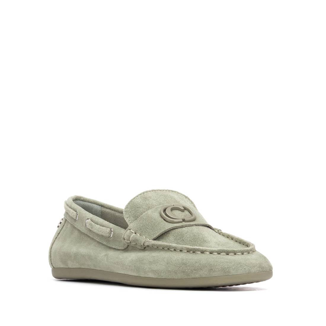 Carmela 16314308 mocassin femme kaki cuir plat