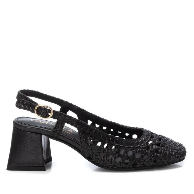 Carmela 16232004 escarpin noir cuir talon 5 cm