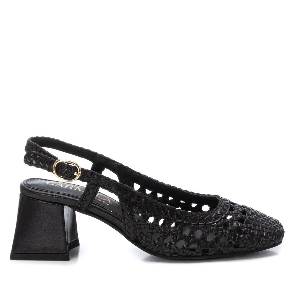 Carmela 16232004 escarpin noir cuir talon 5 cm