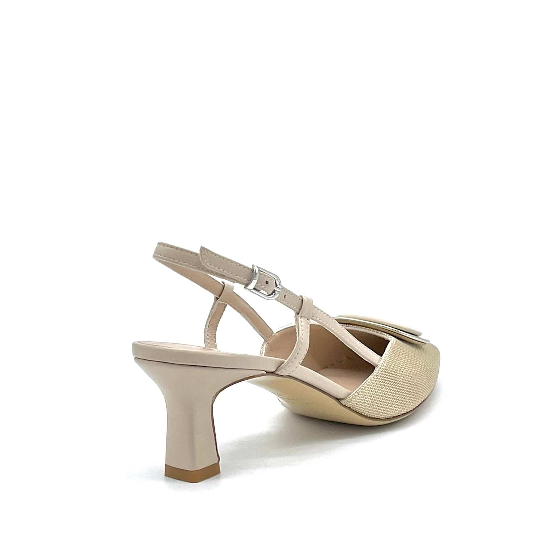 Elata 16167 slingback sable piqué talon 5,5 cm