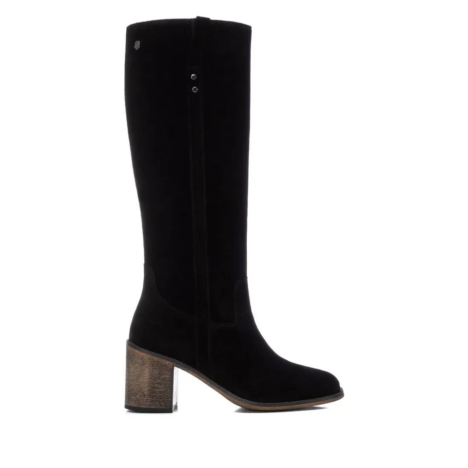 Carmela 16197102 botte cuir noir talon 7 cm