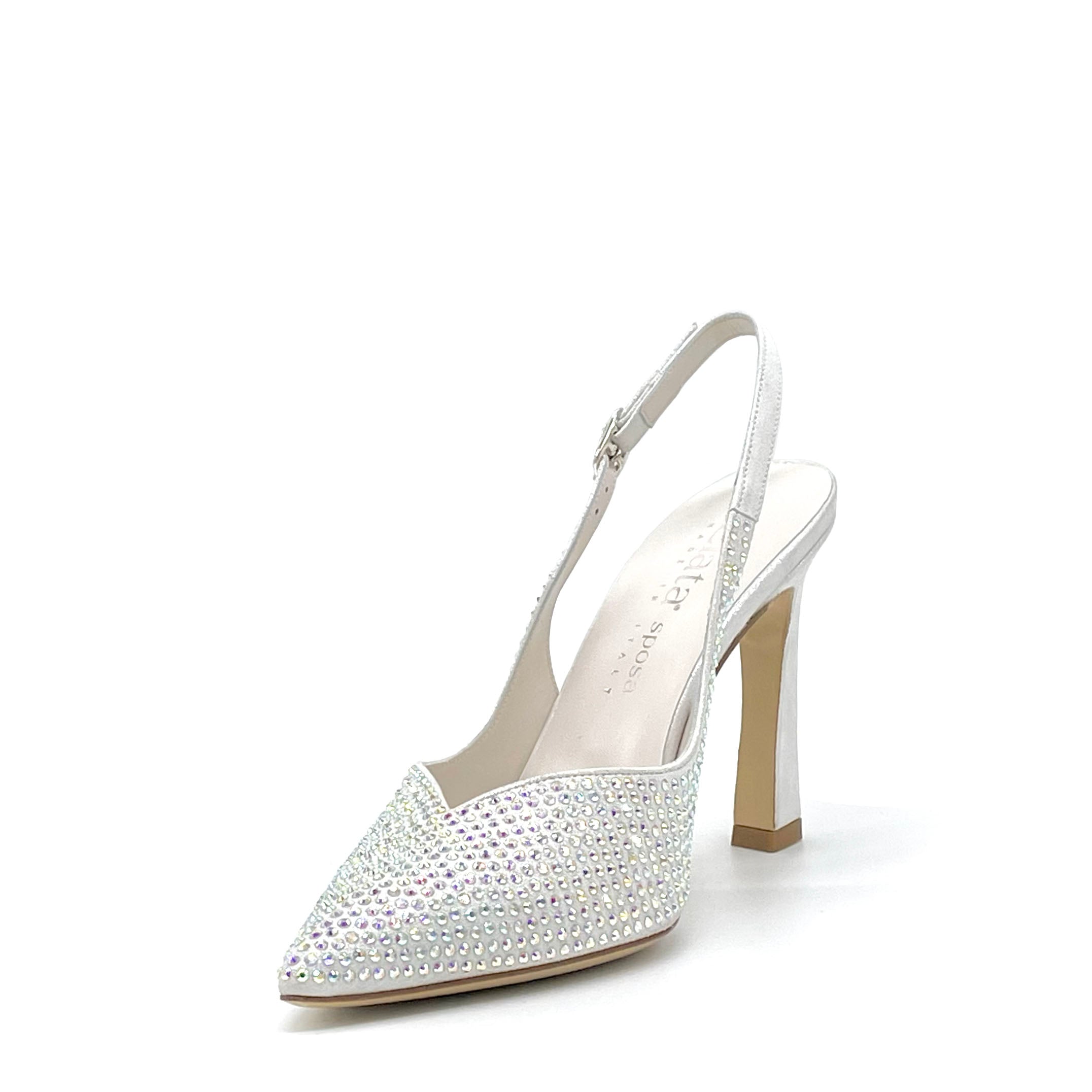 ELATA 12177-1 slingback laminé strass pointure 40 talon 9,5 cm