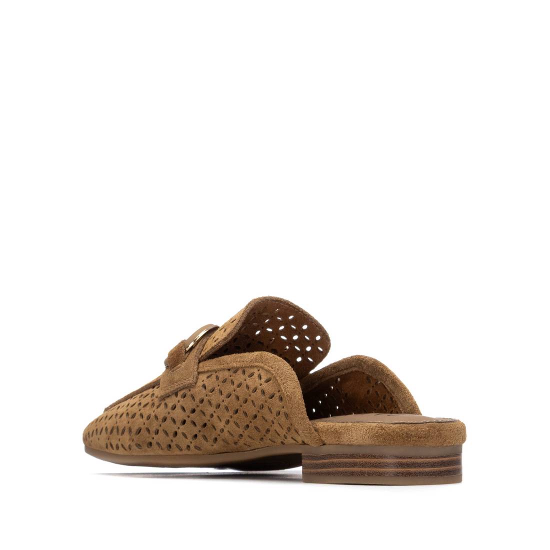 Carmela 16313801 mules cuir camel ajouré