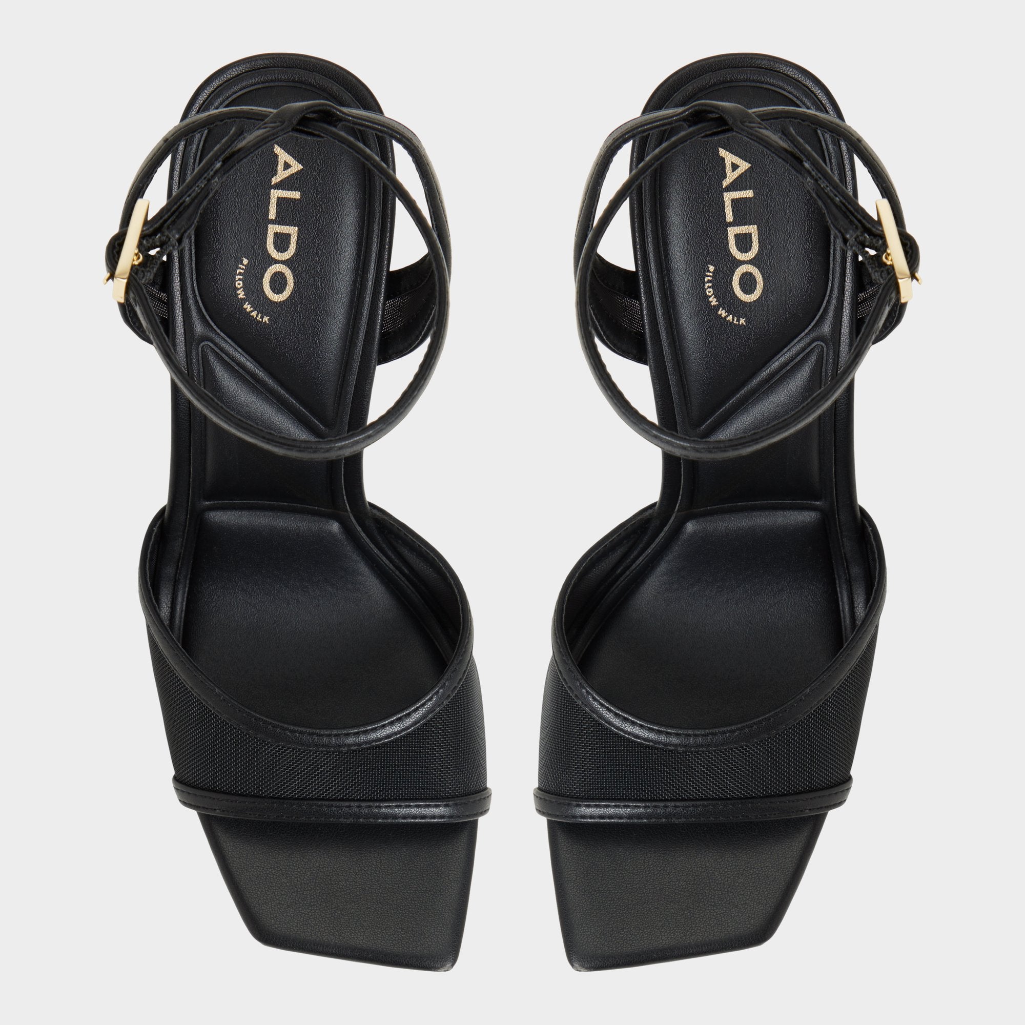 ALDO Sharra sandales à talon noir mesh