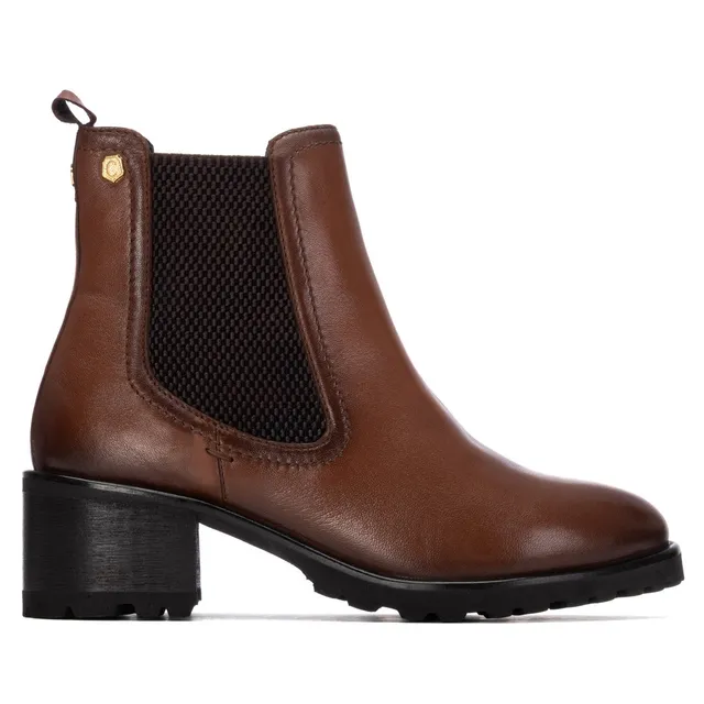 Carmela 16400002 bottines cuir camel talon