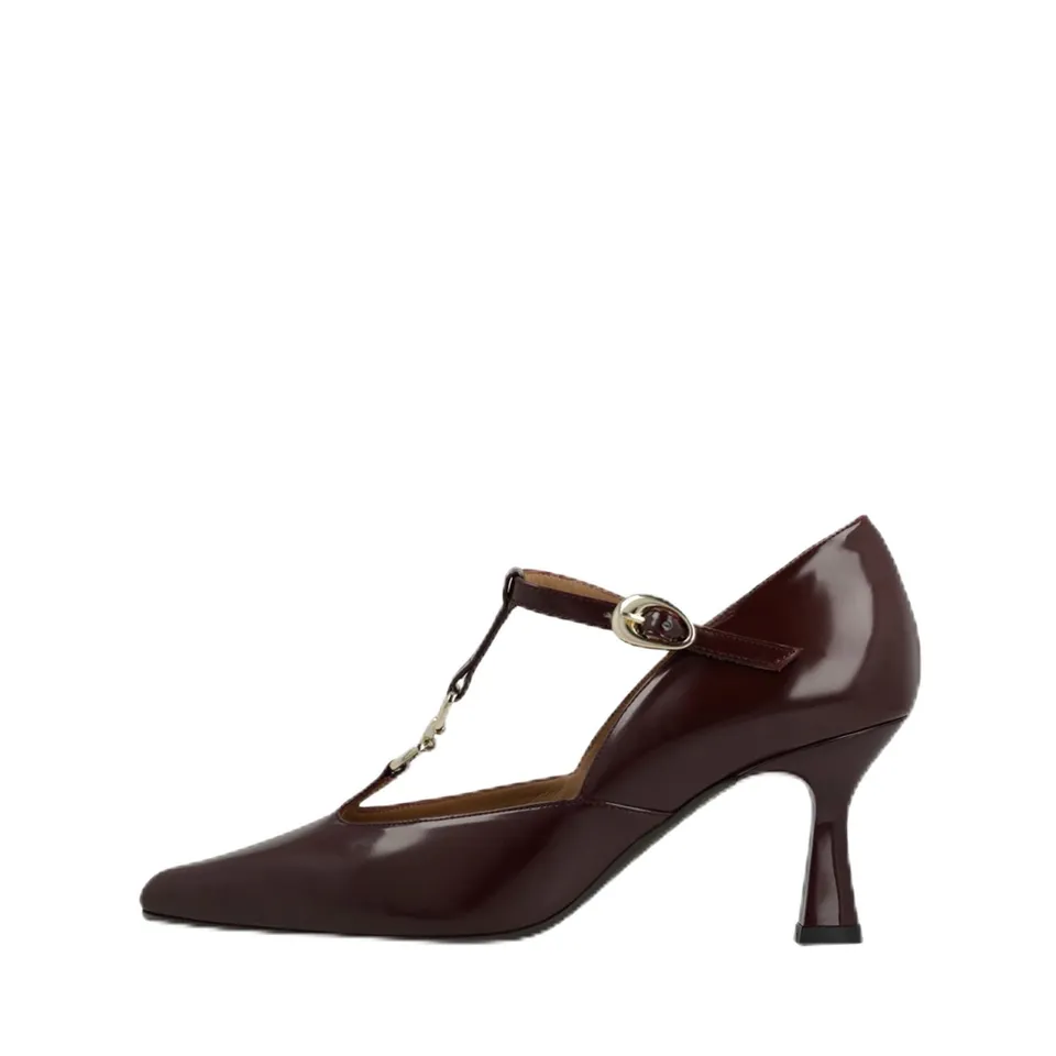 LODI GAMO-PI escarpins bordeaux cuir