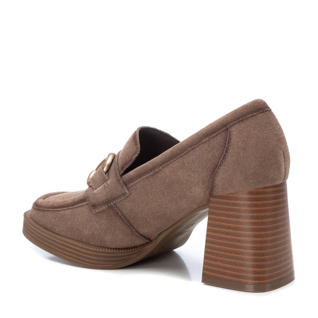Carmela 16120903 mocassin cuir marron talon