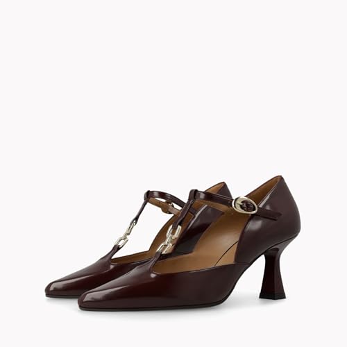 LODI GAMO-PI escarpins bordeaux cuir