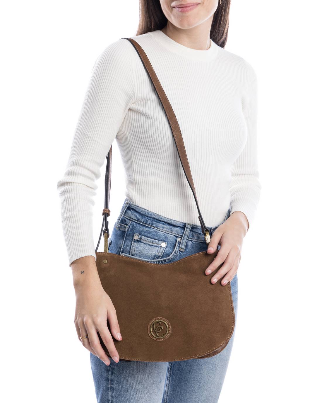 Carmela 18612101 sac bandoulière marron cuir