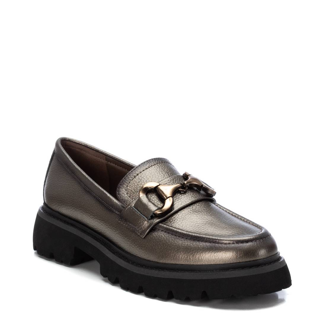 Carmela 16199101 mocassin femme gris cuir véritable