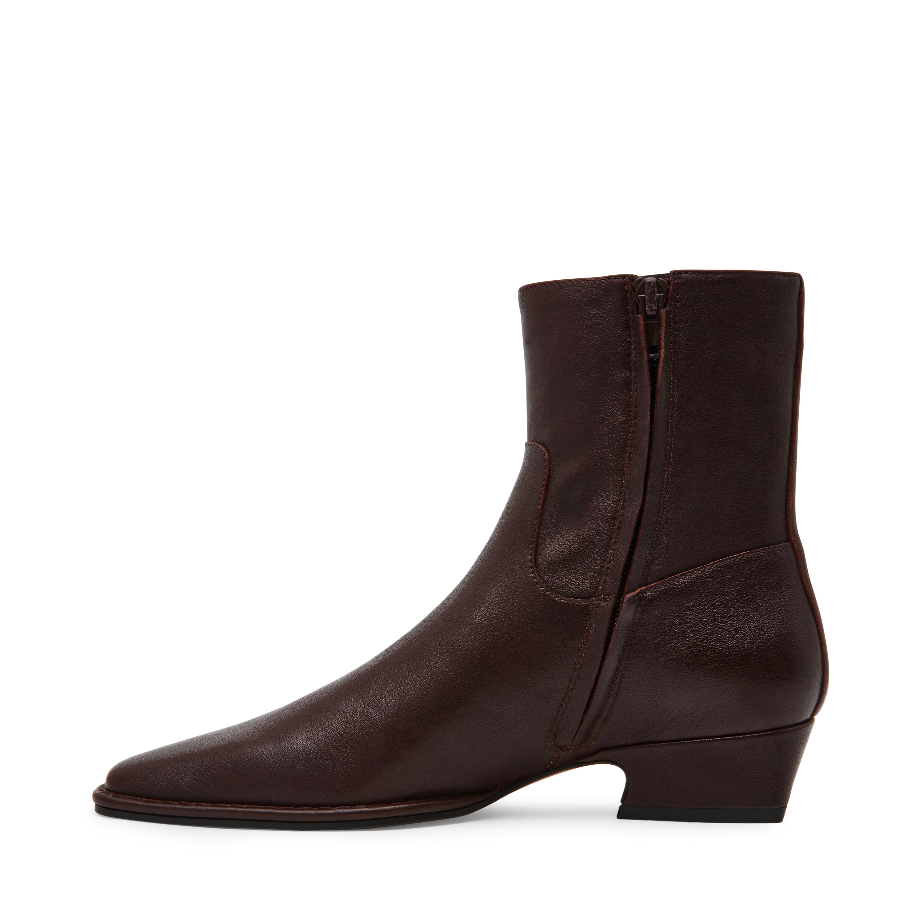 Steve Madden Define bottines cuir bordeaux talon 2,5 cm