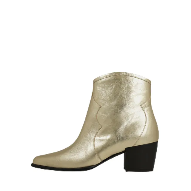 LODI KOL5587 bottines cuir dorées fête