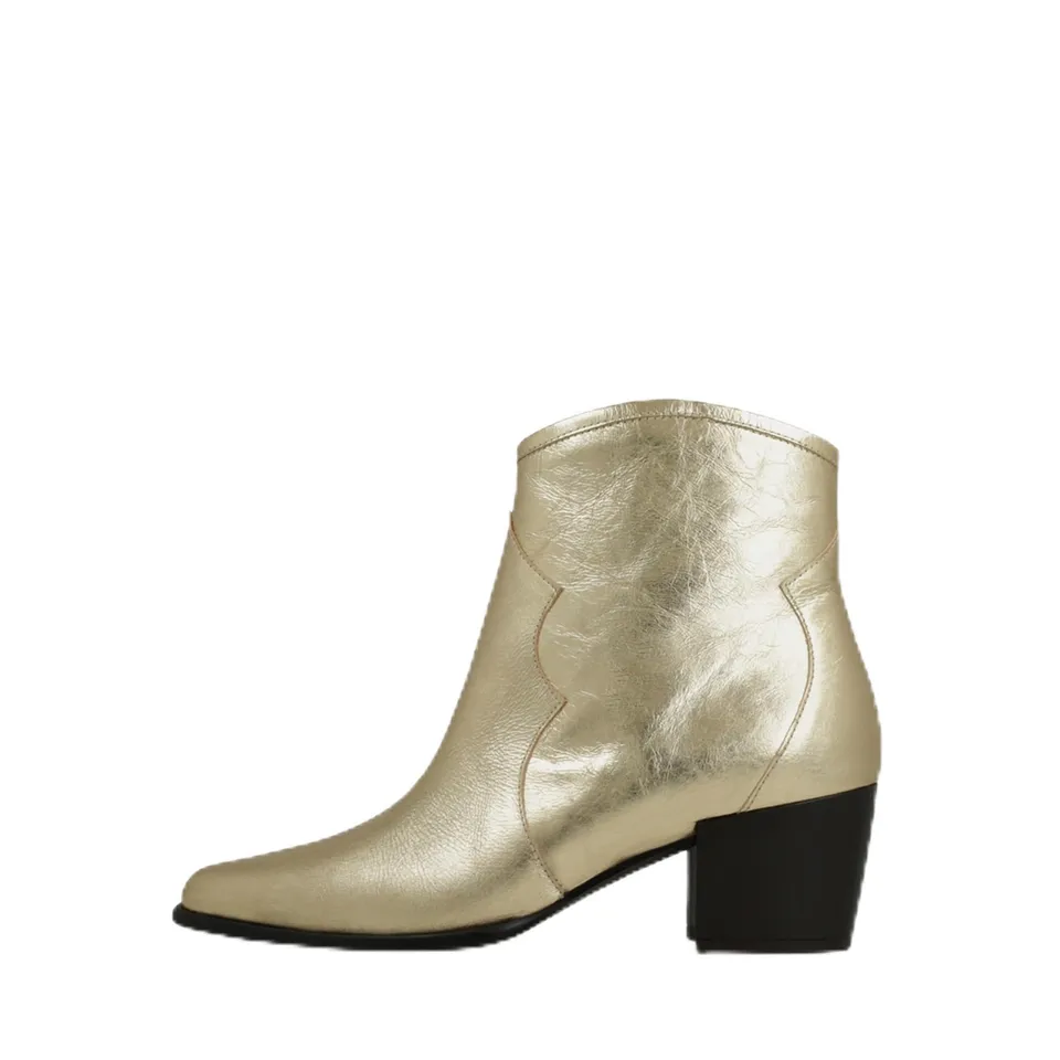 LODI KOL5587 bottines cuir dorées fête