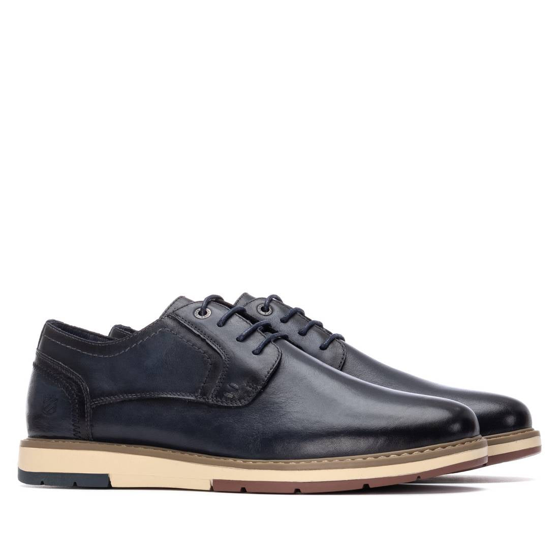 Carmela 16267803 derby marine cuir véritable homme