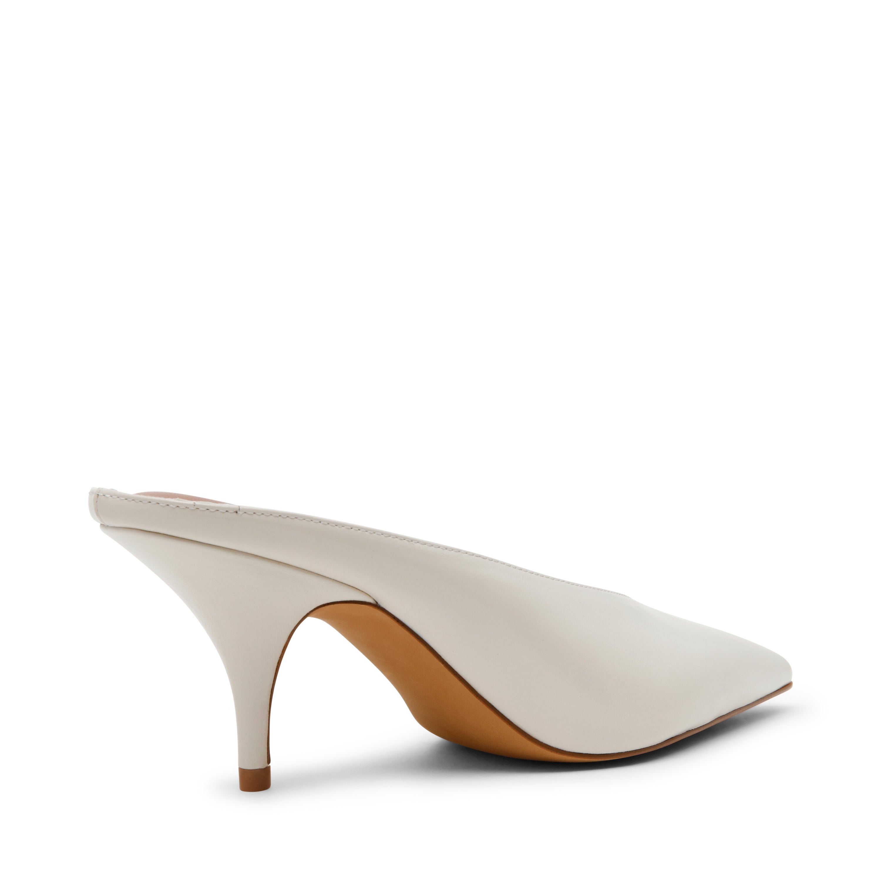 Steve Madden Fonza mule cuir blanc talon 5 cm