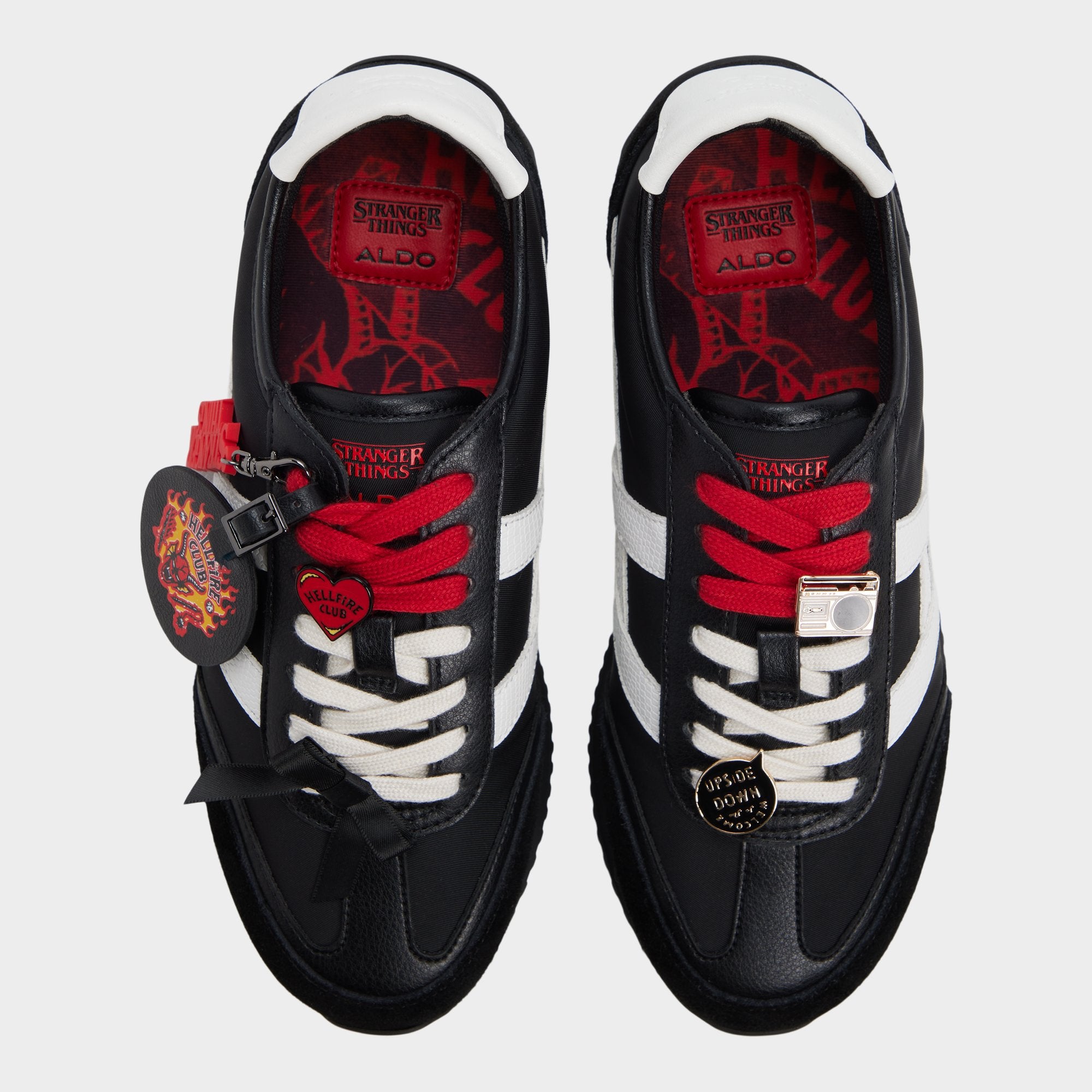 ALDO Hellfirelives baskets Stranger Things noires à charms