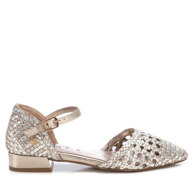 Carmela 16233902 ballerine grise cuir métallisé