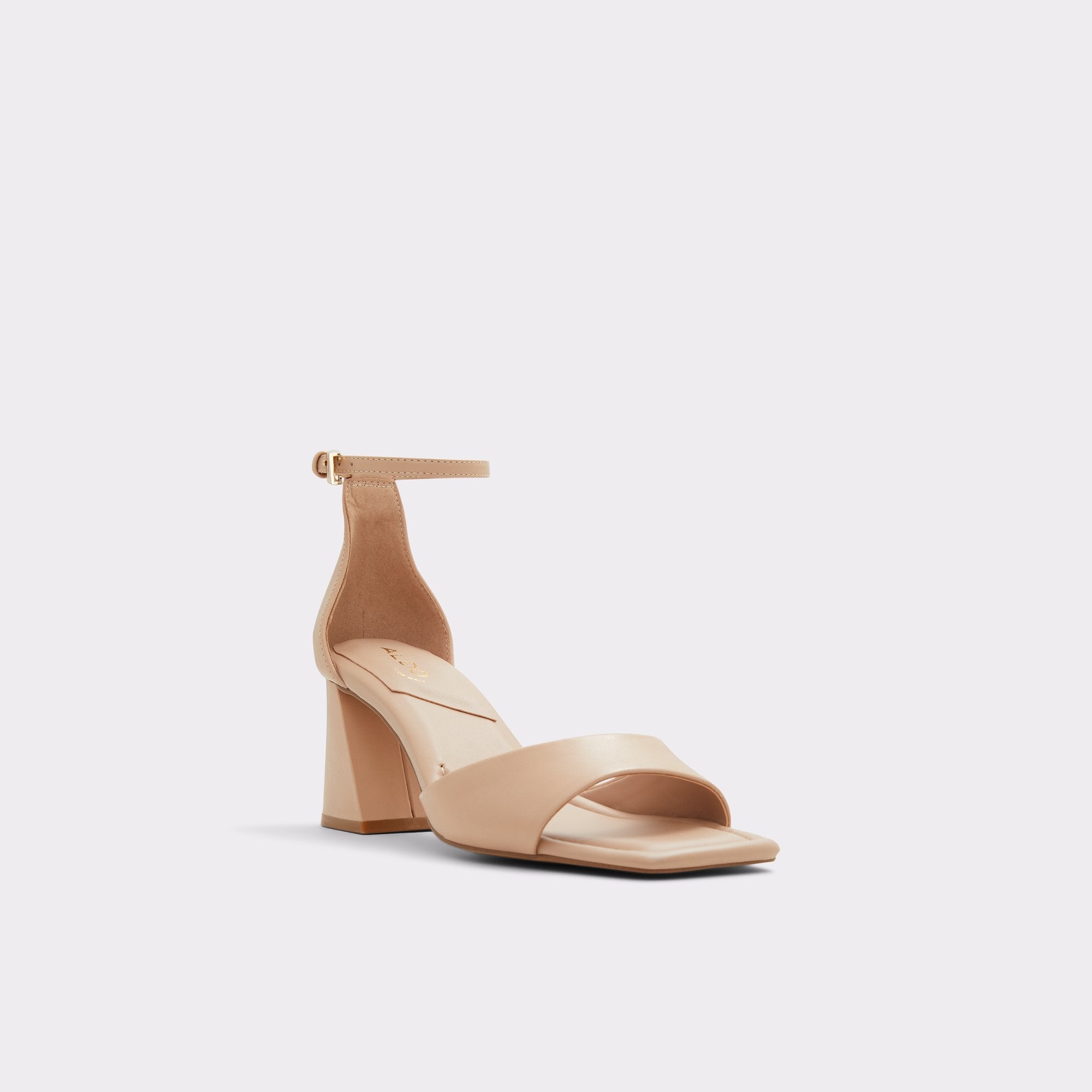 ALDO Safdie escarpins bloc nude bride cheville