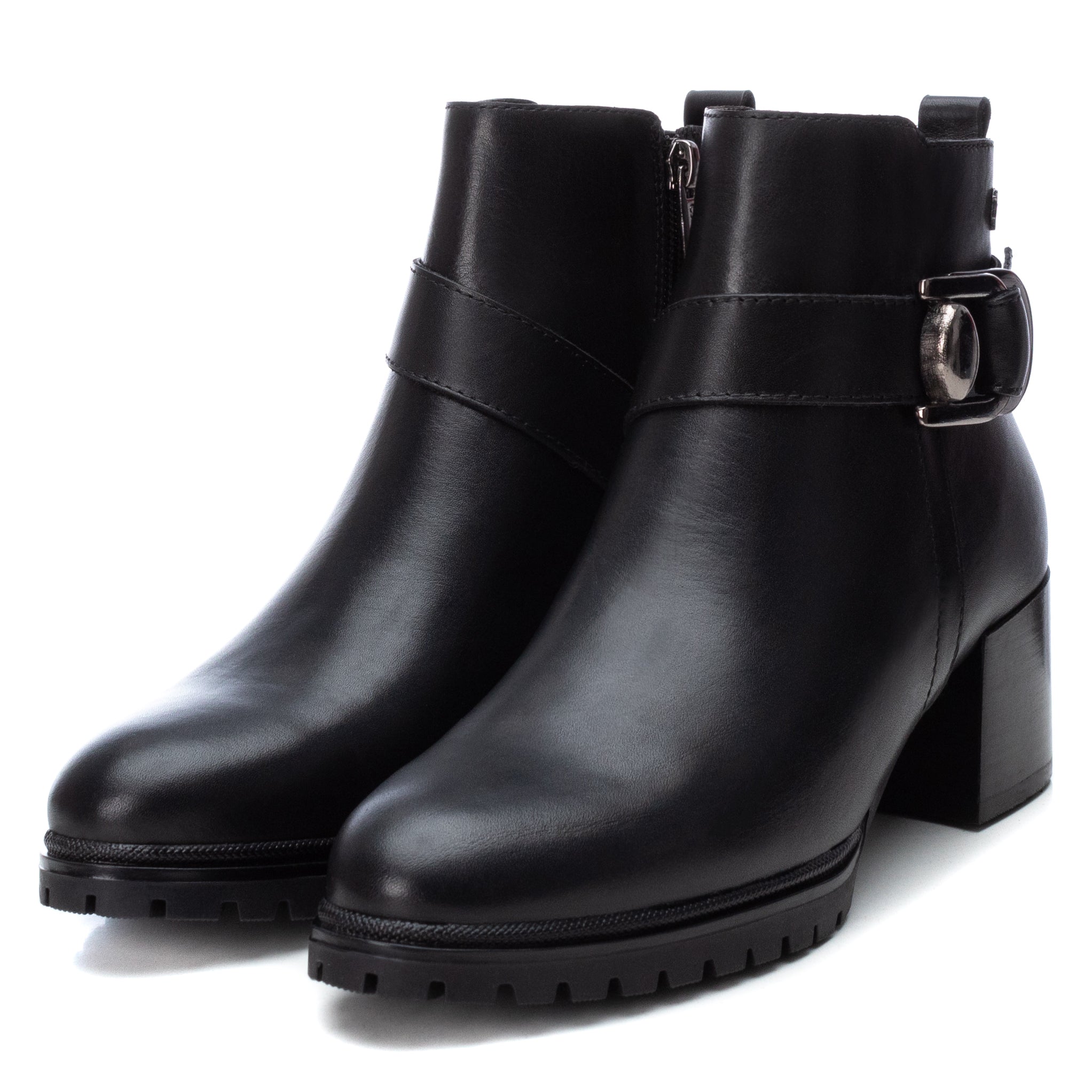 Carmela 16004501 bottines cuir noir talon 6 cm