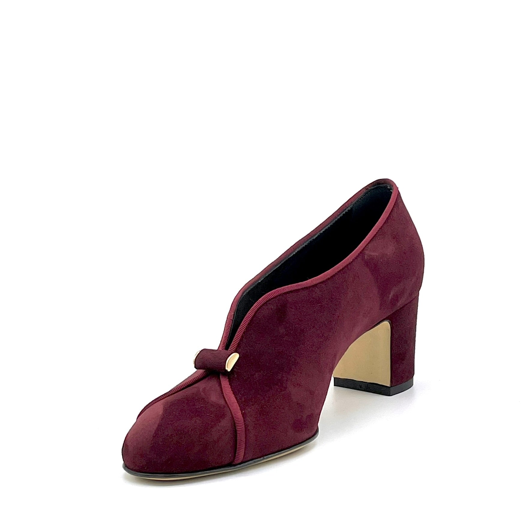 ELATA 56524 derbies bordeaux velours talon 5,5