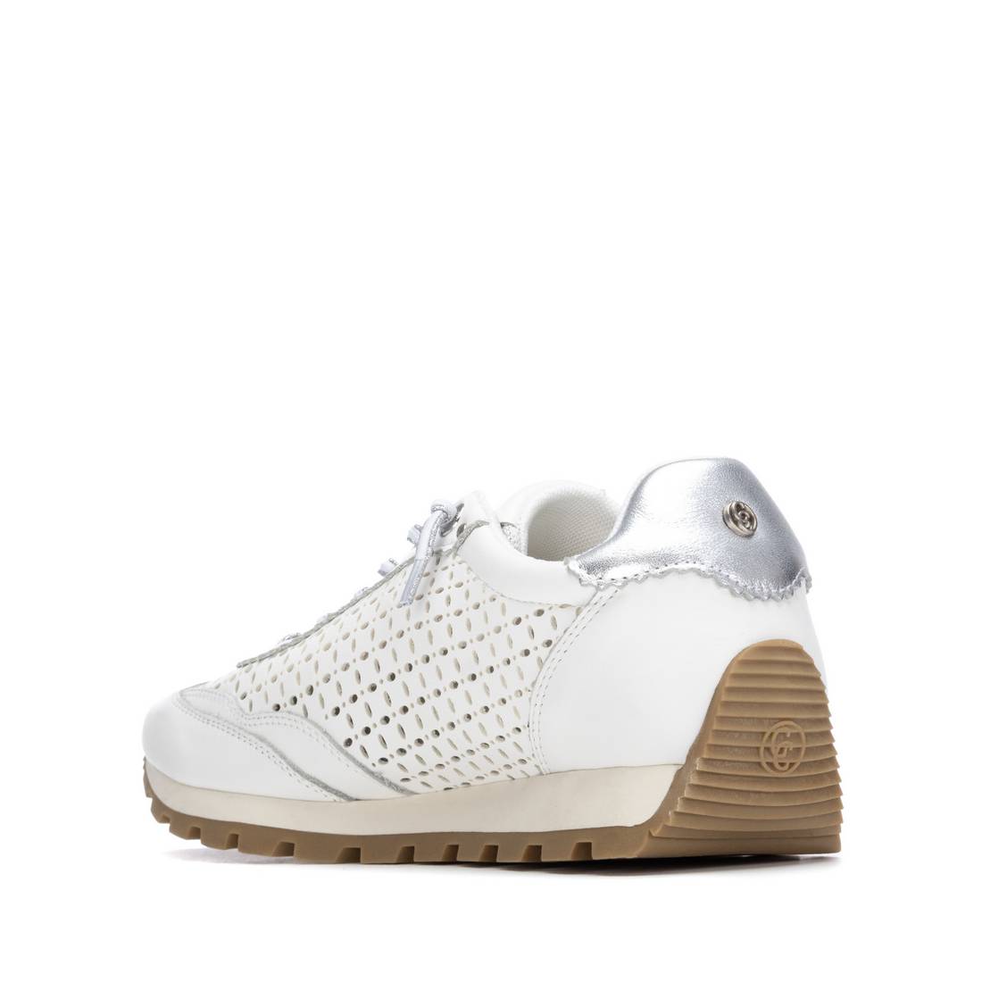 Carmela 16311301 baskets cuir blanc calé
