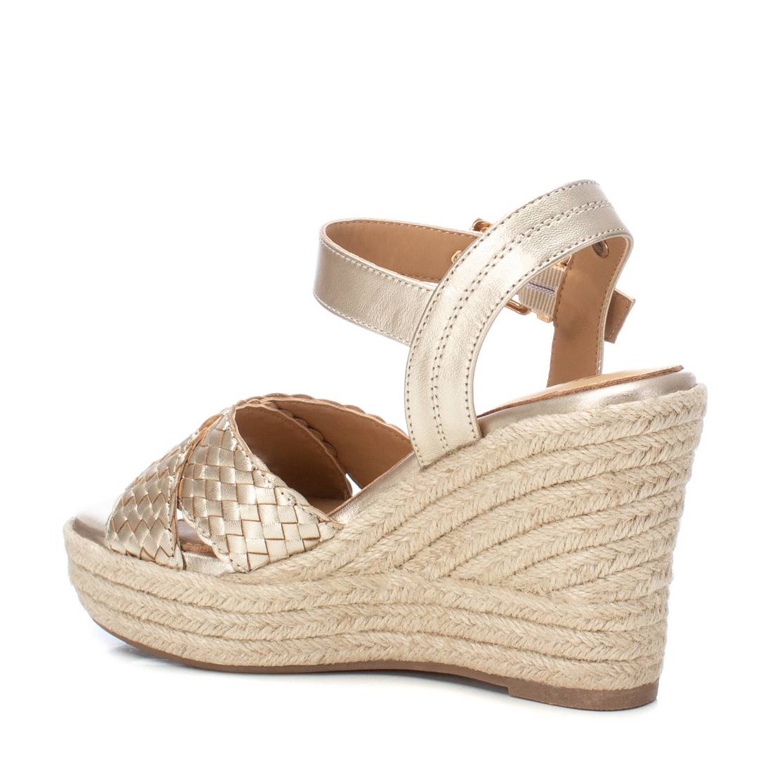 Carmela 161623 16162301 sandale cuir doré compensée