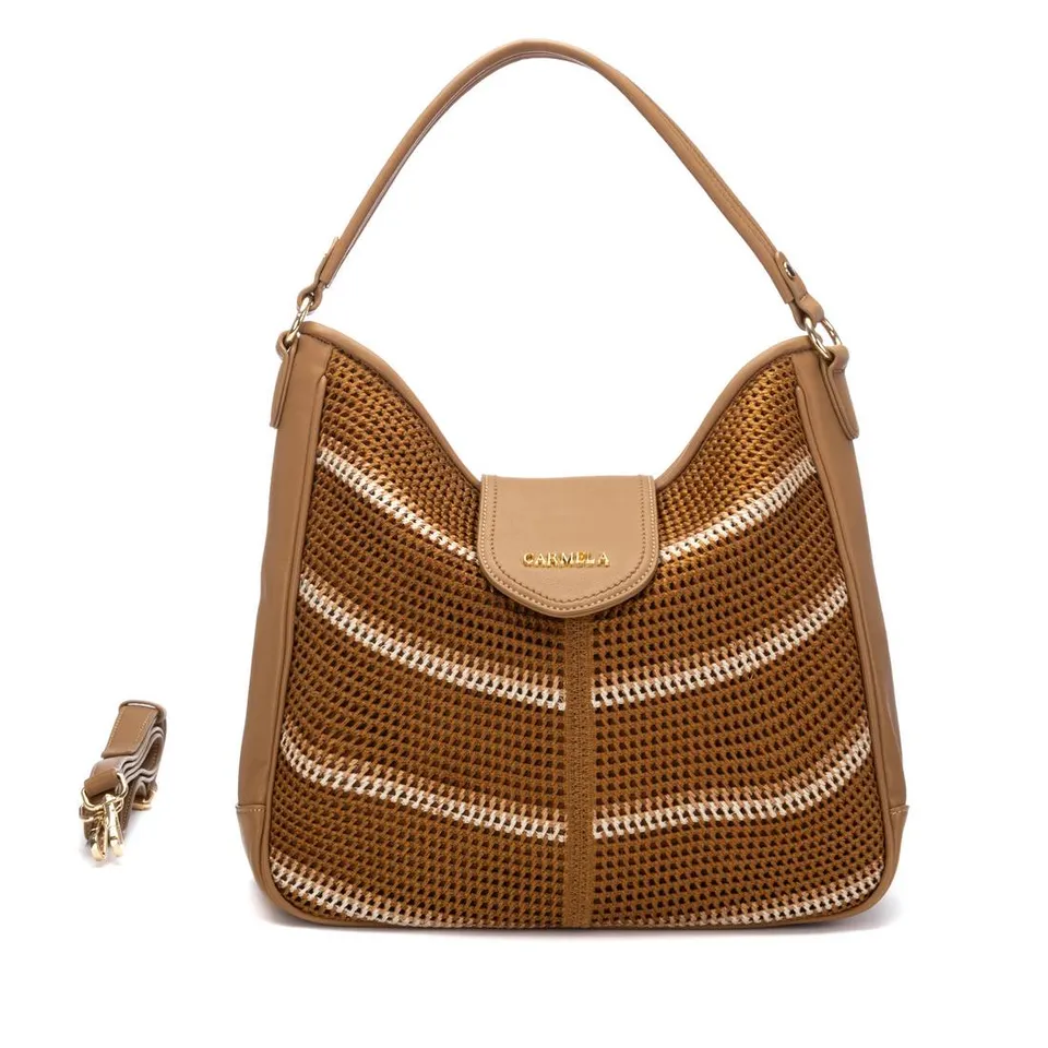 Carmela 18621802 sac camel textile bandoulière