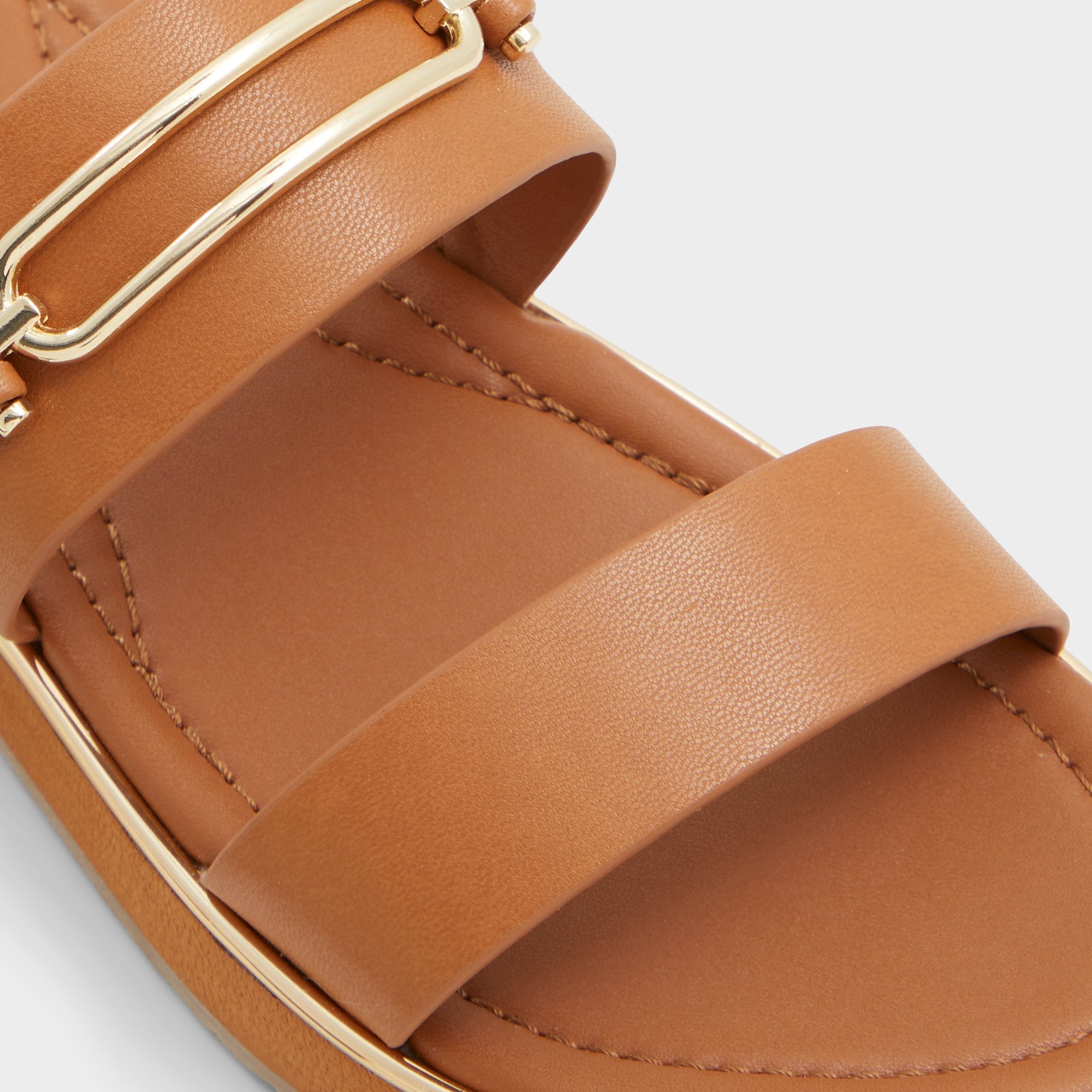 ALDO Lagoon sandales plates marron deux brides