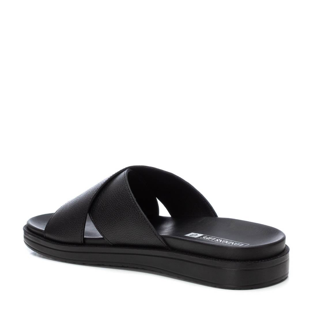 Carmela 16081901 sandale homme noir cuir