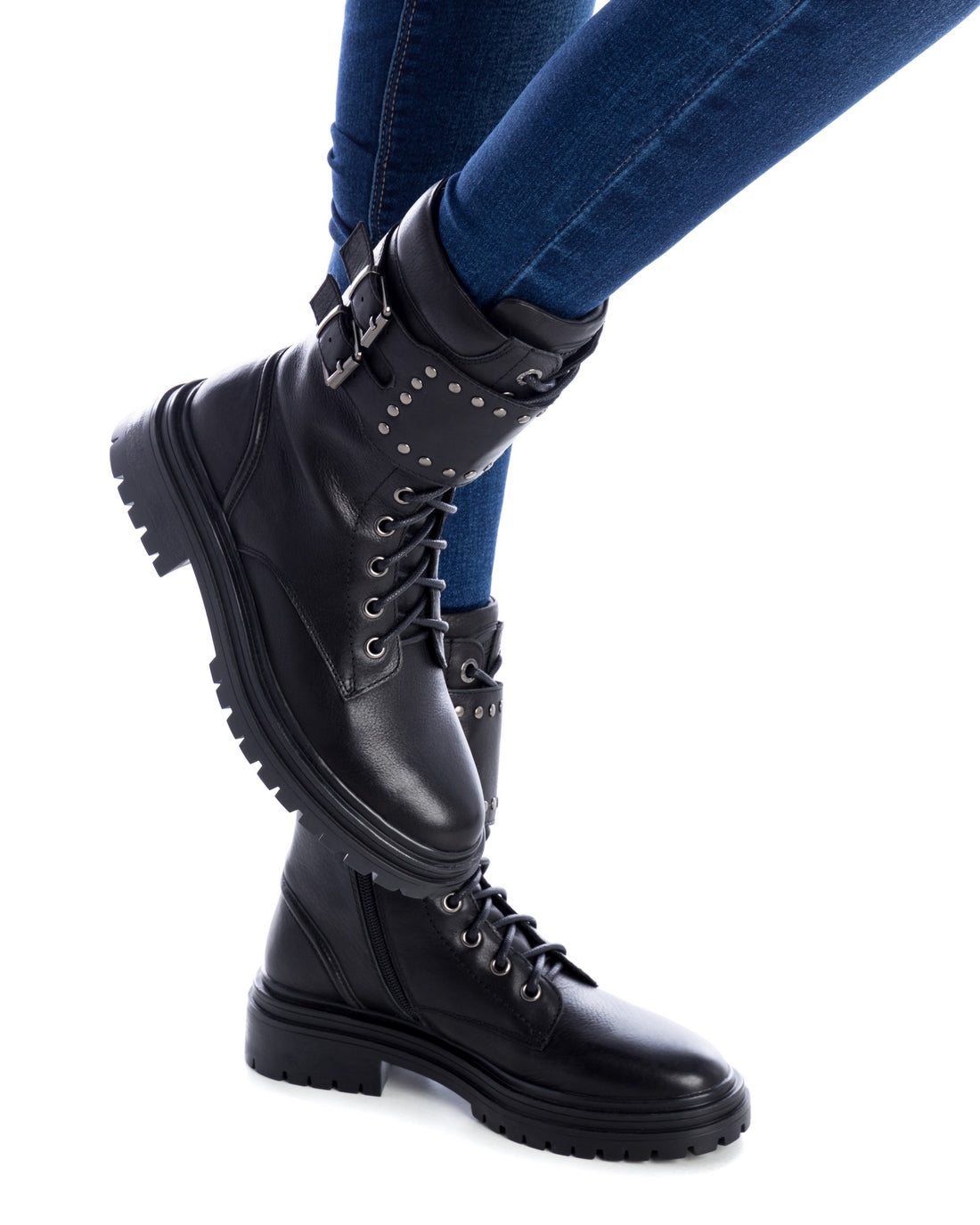 Carmela 16018401 bottines femme noir cuir véritable