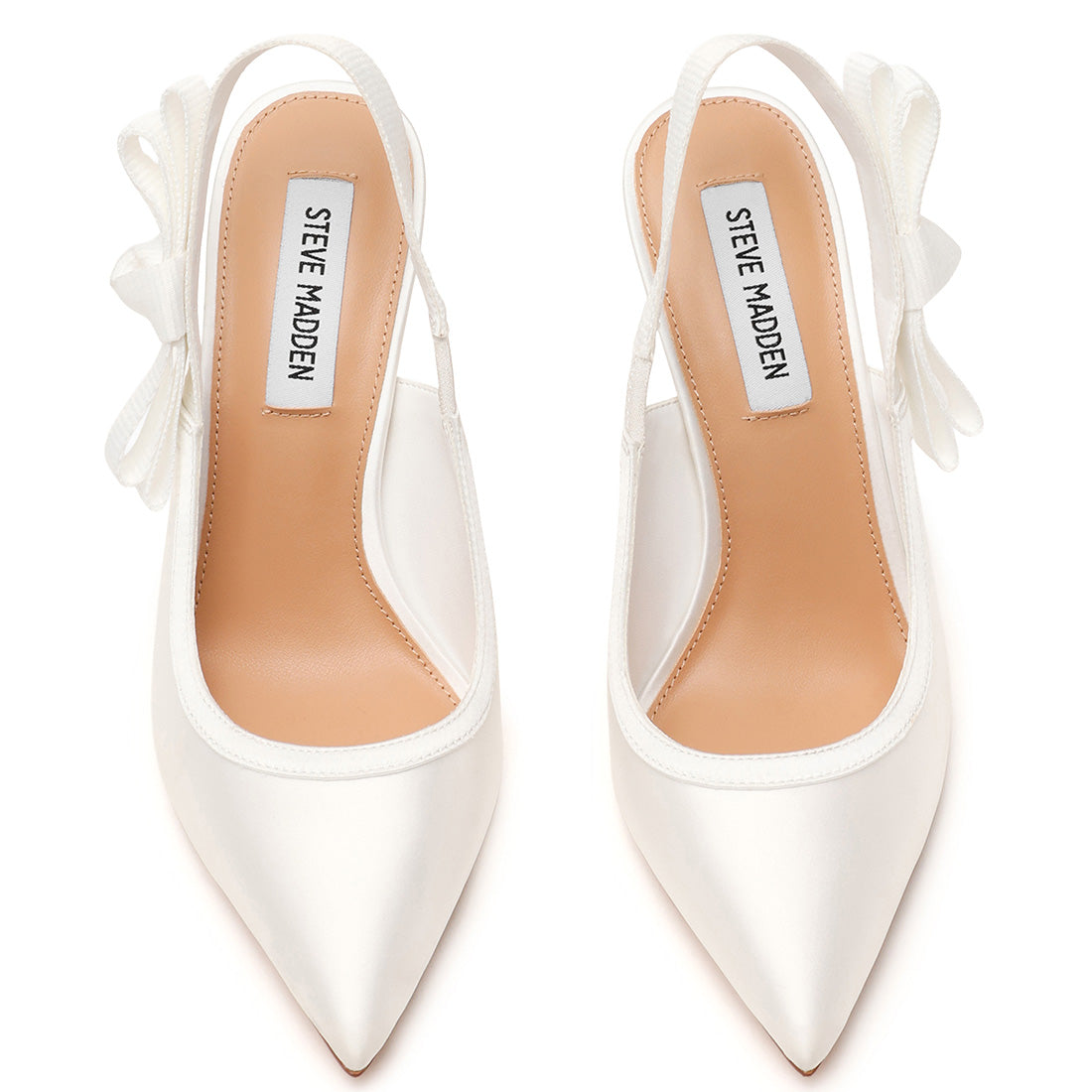Steve Madden Brylie escarpin blanc satin talon 10cm