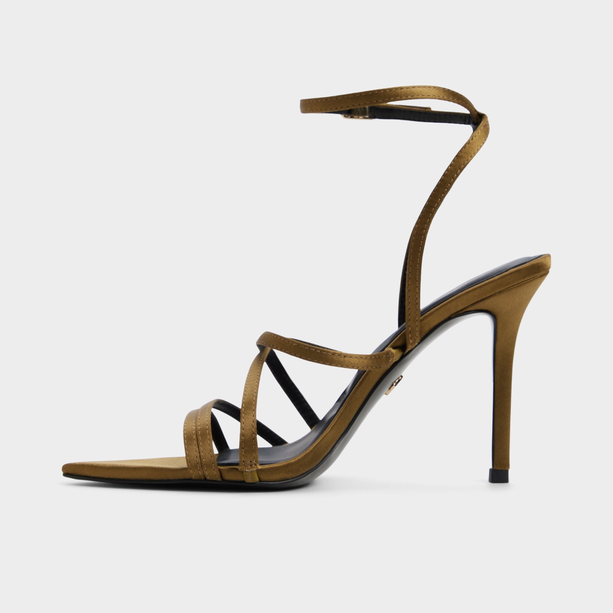 Aldo Solania sandales talon aiguille olive