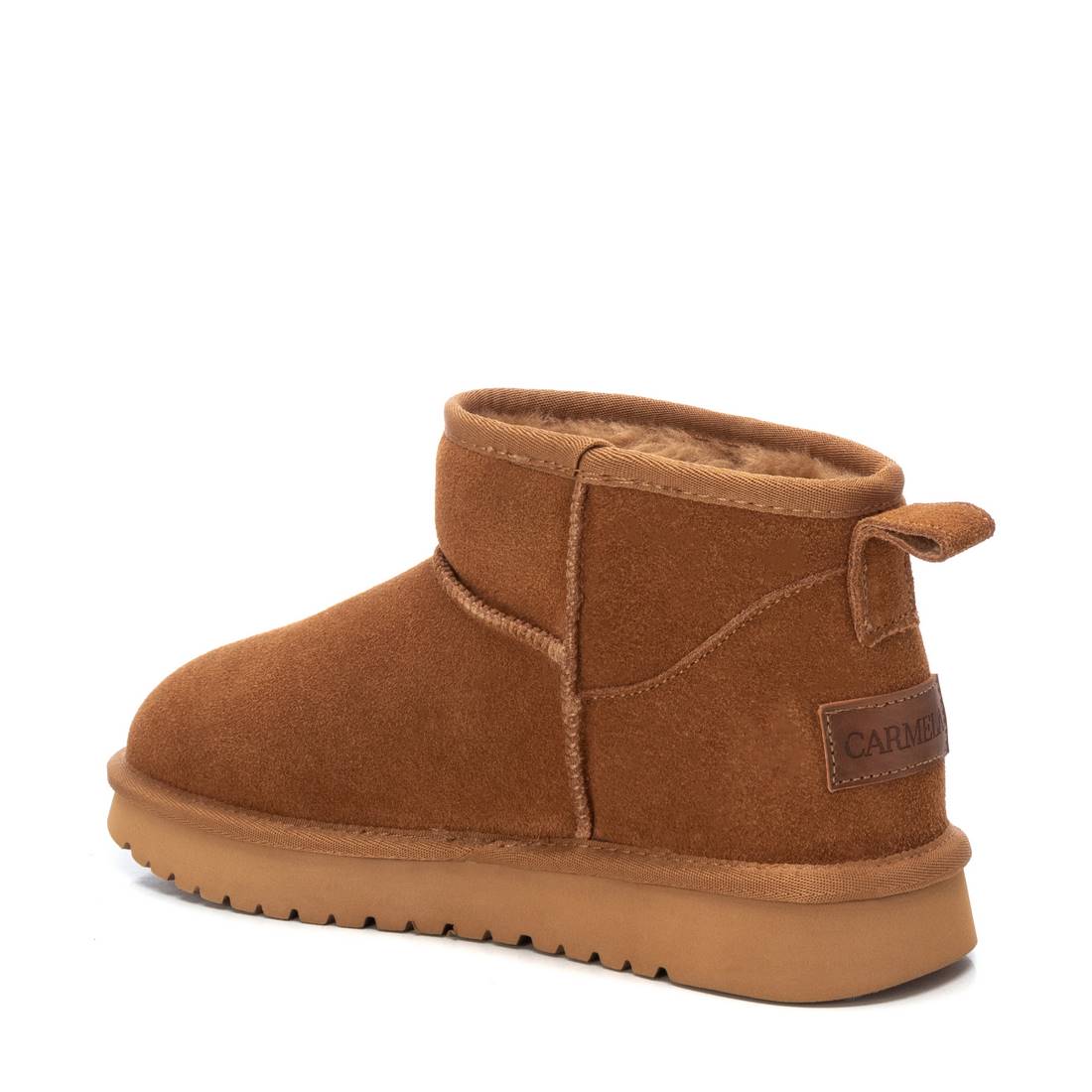 Carmela 16200701 bottine femme marron cuir fourrée plate