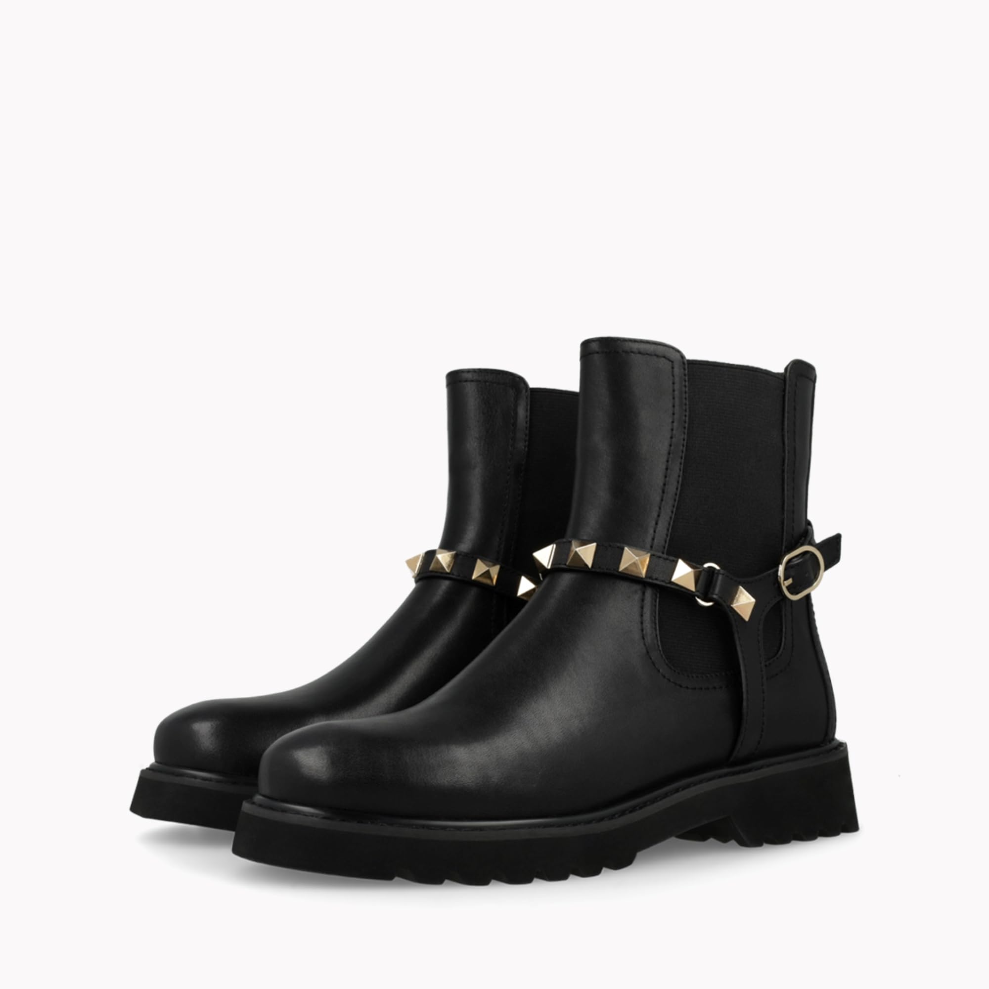 LODI A-SOL5700 bottines cuir noires à talon