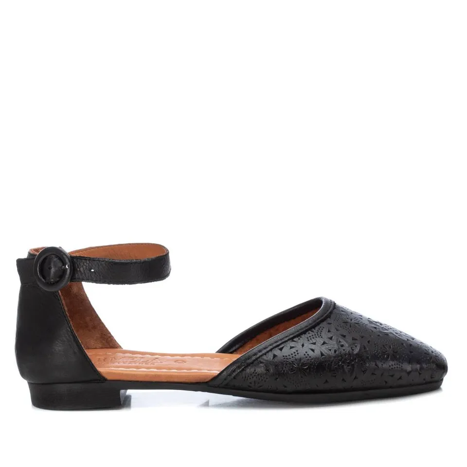 Carmela 16158307 ballerines noir cuir ajouré