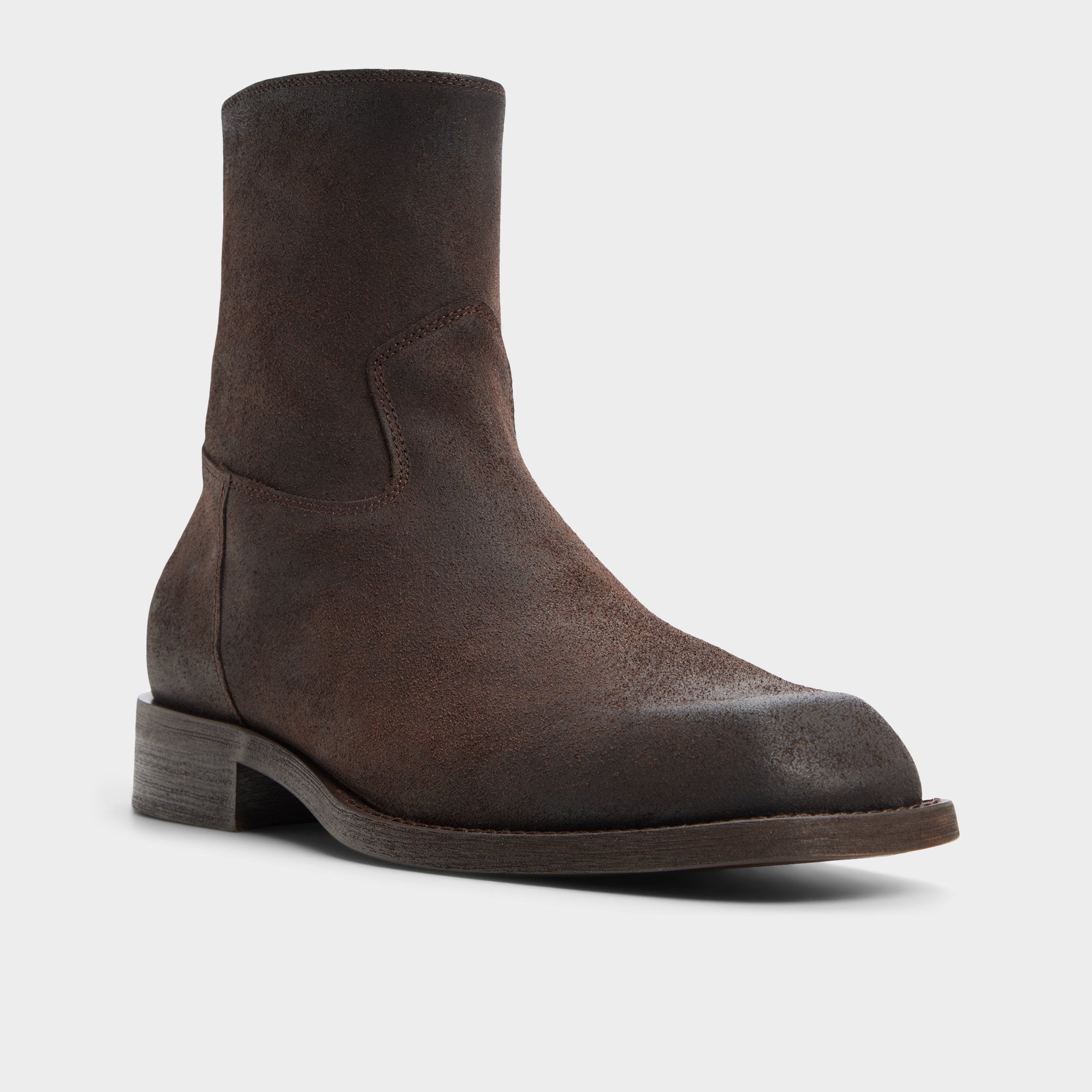 ALDO Todi bottines marron cuir bout carré
