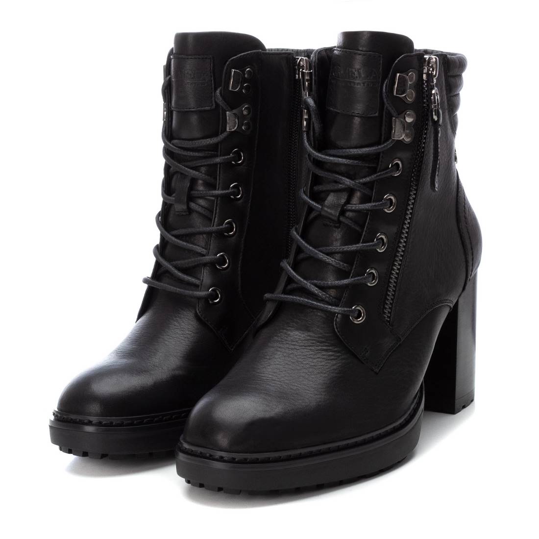 Carmela 16117801 bottine noire cuir talon 8 cm